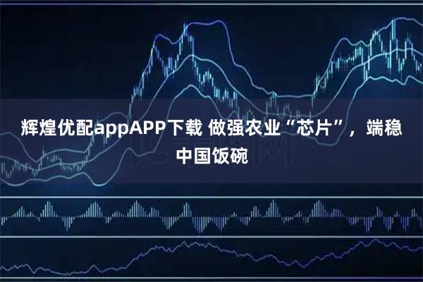 辉煌优配appAPP下载 做强农业“芯片”,端稳中国饭碗
